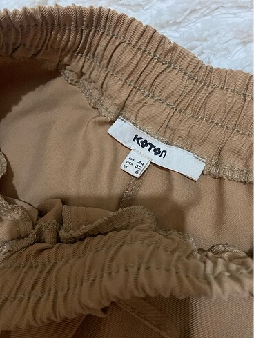s Beden camel Renk Koton pantolon
