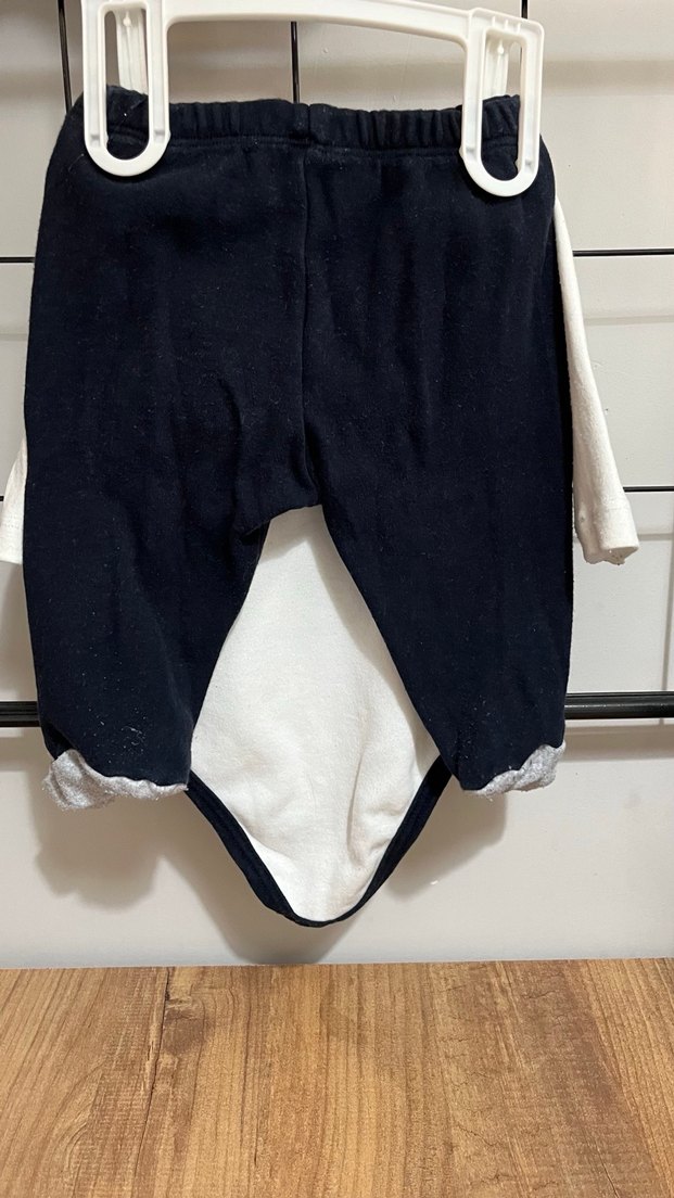 Uzun Kollu Erkek Bebek Baskılı Body - Görsel 2