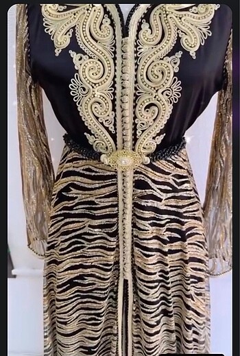 l Beden siyah Renk Yöresel kaftan