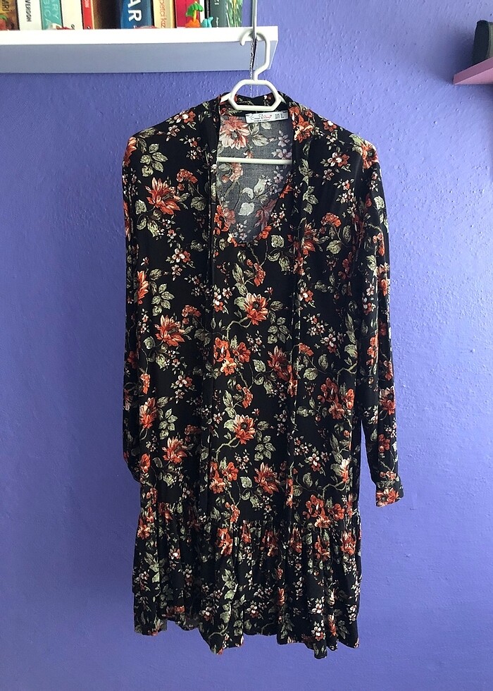 Cream and Rouge Volanlı Elbise - Görsel 2