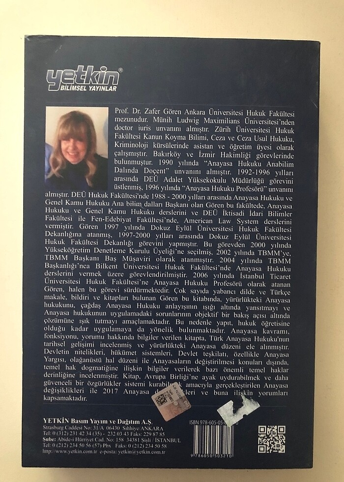 ANAYASA HUKUKU PROF. DR. ZAFER GÖREN - Görsel 2