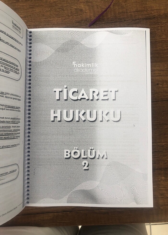 Hakimlik akademisi İYUK, Ticaret Hukuku ve İİK konu anlatım - Görsel 2