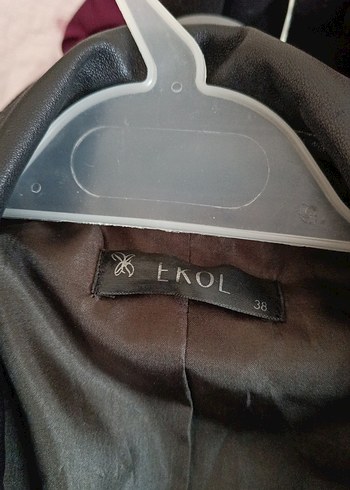 Bej Deri Fermuarlı Midi Kadın Trençkot - Görsel 8