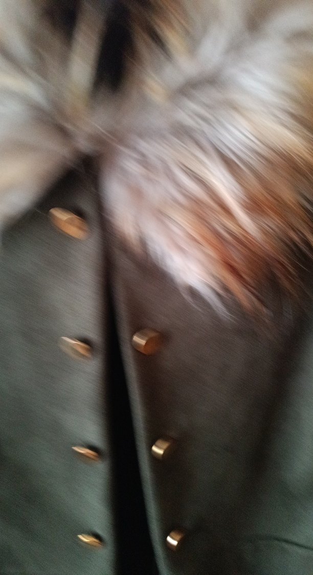 Kürk Detaylı yesil Süet Kadın Ceket - Görsel 2