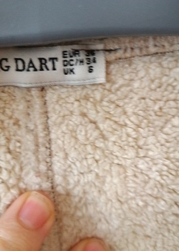 Kahverengi Süet Kadın Midi Ceket - Görsel 3