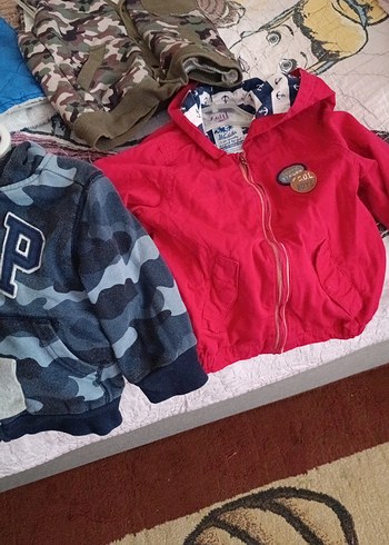 Erkek Çocuk Kamuflaj Fermuarlı Kapüşonlu ceketler - Görsel 3