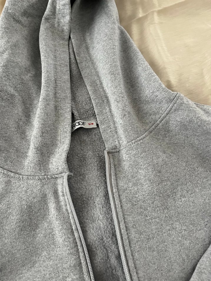 Gri Fermuarlı Erkek Polar Sweatshirt - Görsel 3