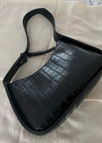 Klasik Siyah Deri Kadın Çanta - Görsel 2