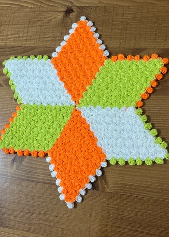 Çok Renkli Nakışlı Örgü lif - Görsel 2