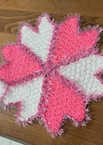 Renkli Nakışlı Pembe banyo lif - Görsel 2