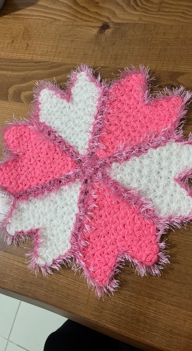 Renkli Nakışlı Pembe banyo lif - Görsel 2