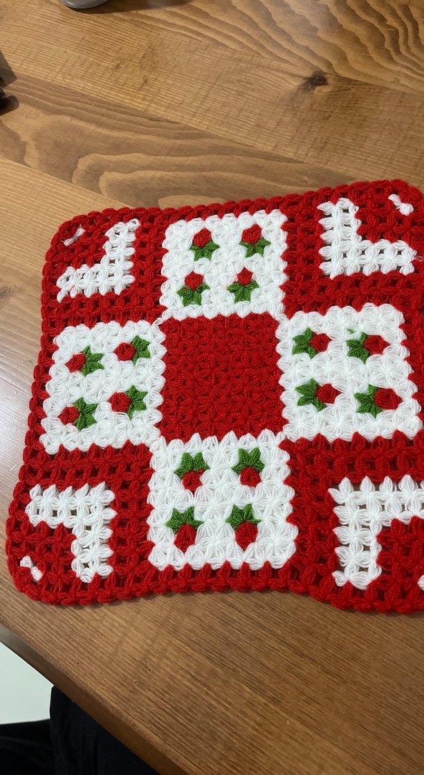 Kırmızı Örgü Banyo Süngeri - Görsel 2