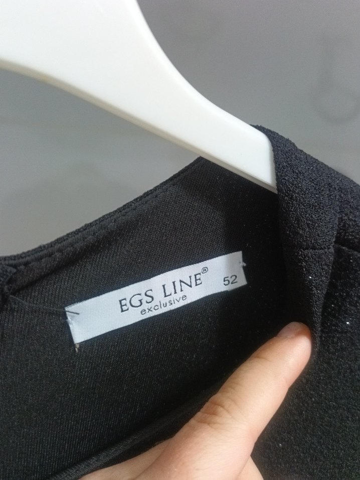 Siyah Uzun Kollu Drapeli Uzun Elbise - Görsel 3