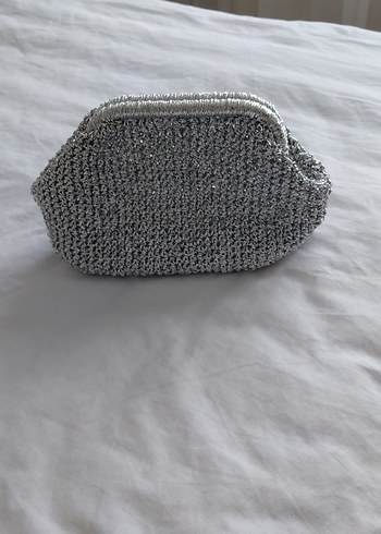 Gri Örgü Kadın burslu Çanta - Görsel 2