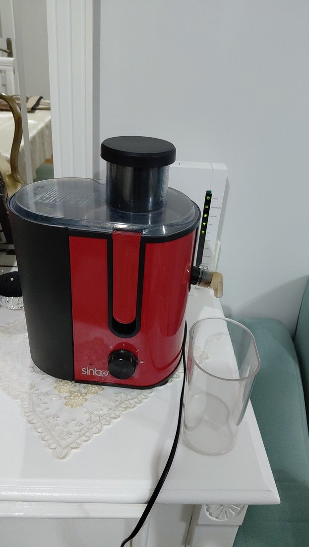 Sinbo 1000W Katı Meyve Sıkacağı S3143 Kırmızı - Görsel 2