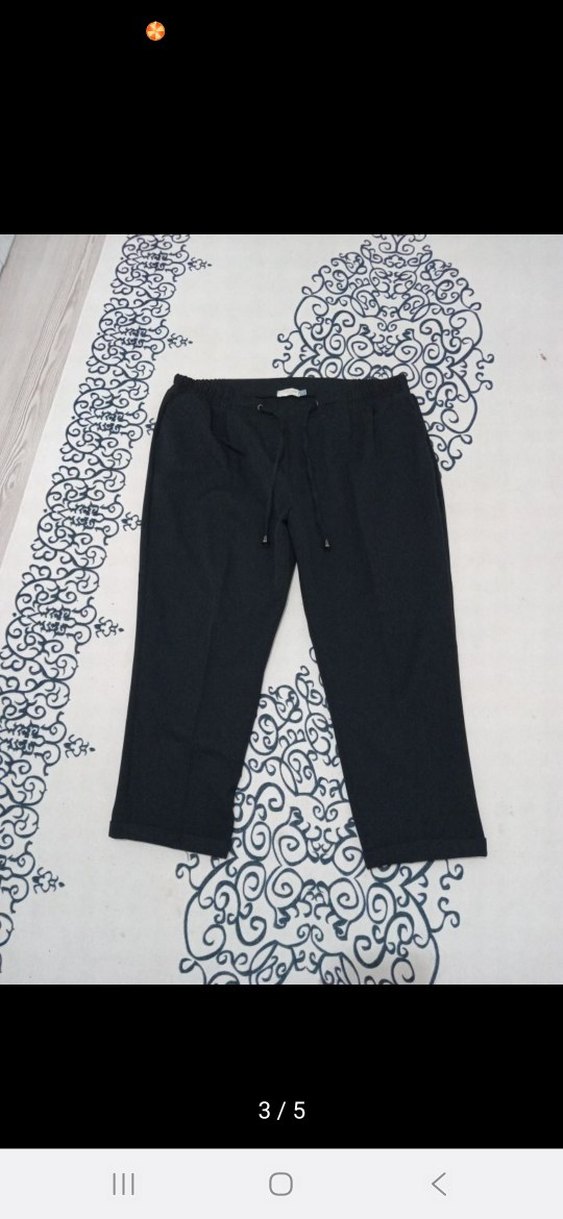 Missvalle Siyah Beli Lastikli Duble Paça Pantolon - Görsel 2