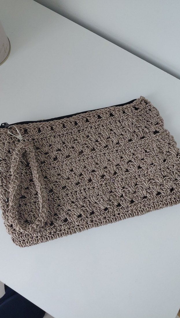 Örgü Dantel Kadın Clutch Çanta - Görsel 2