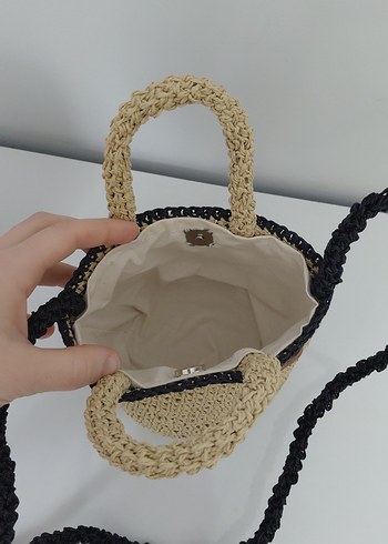 Zara Bej Örgü Kadın Çanta - Görsel 3