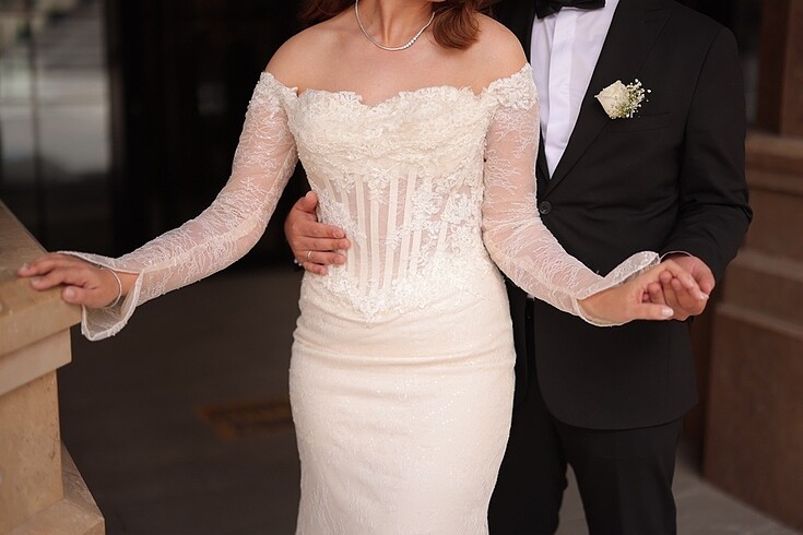 Balık model gelinlik - Görsel 2