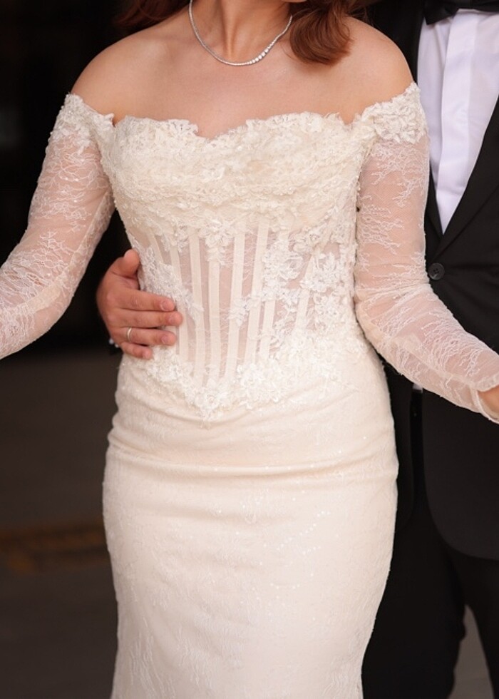 Balık model gelinlik - Görsel 2