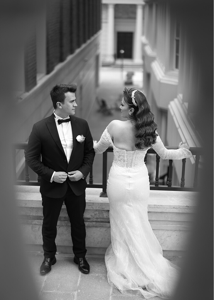 Balık model gelinlik - Görsel 4