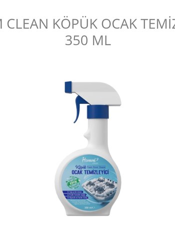 homm bitkisel 350 ML Köpük Ocak Temizleyici Sprey
