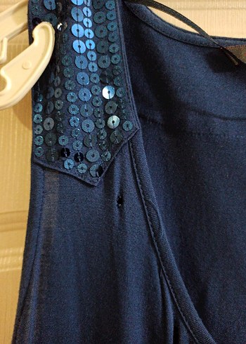 Kadın Lacivert Bohem Salaş bluz - Görsel 5