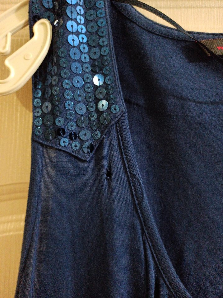 Kadın Lacivert Bohem Salaş bluz - Görsel 5