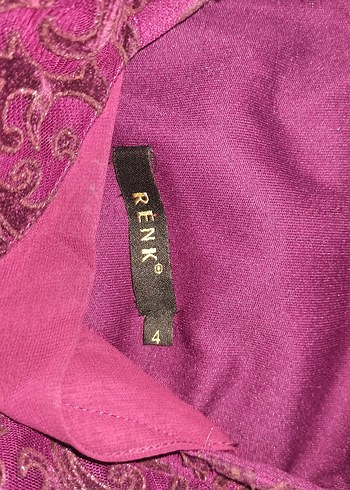 Mor Drapeli Uzun Abiye Elbise - Görsel 6