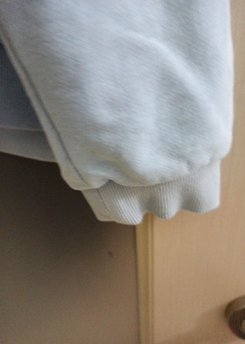 Kadın Mavi Kapüşonlu Salaş Sweatshirt - Görsel 4