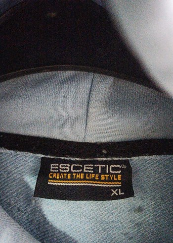 Kadın Mavi Kapüşonlu Salaş Sweatshirt - Görsel 5