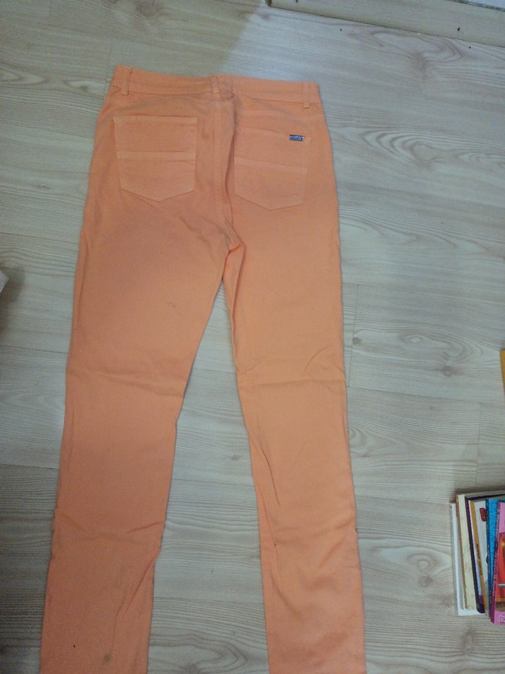 Bej Kadın Normal Kesim Kumaş Pantolon - Görsel 2