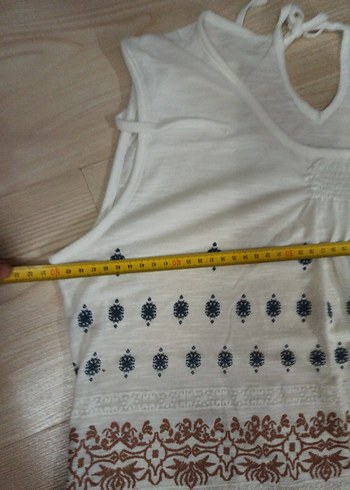 Boncuk İşlemeli Bohem Tunik - Görsel 2