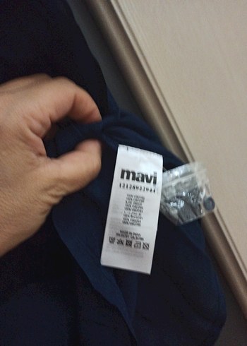 Nakışlı Bohem Kadın Bluz, Kısa Kollu, Mavi - Görsel 6