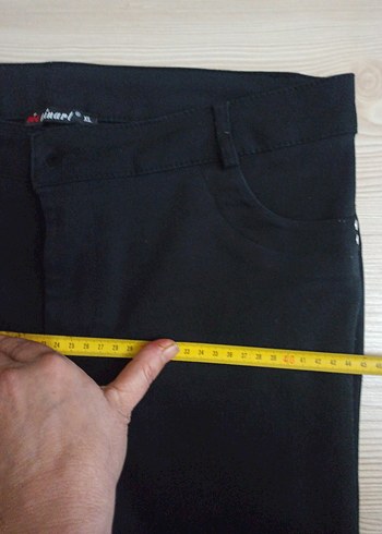 Kadın Siyah Regular Fit Denim Pantolon - Görsel 6