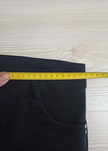 Kadın Siyah Regular Fit Denim Pantolon - Görsel 5