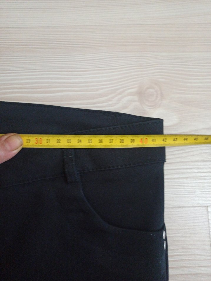Kadın Siyah Regular Fit Denim Pantolon - Görsel 5