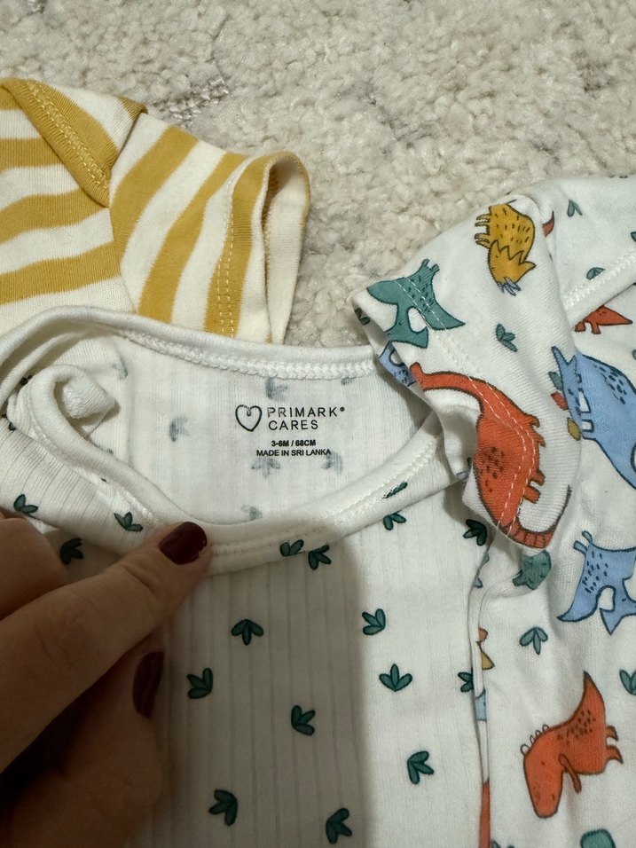 Düğmeli Bebek Body Seti, Bohem Tarz, Kısa Kollu - Görsel 2