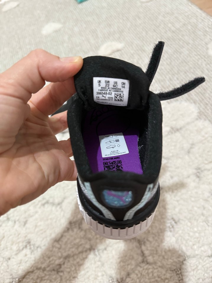 PumaErkek Çocuk Siyah Spor Ayakkabı - Görsel 4