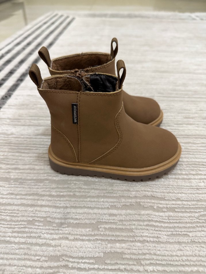 Erkek Çocuk Deri su geçirmez Bot - Görsel 3
