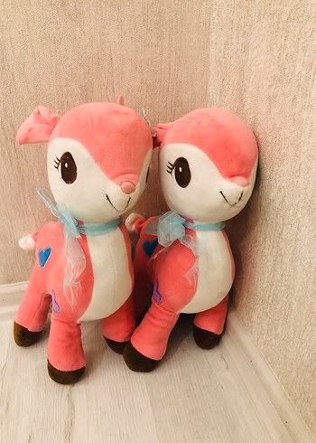 Pembe Sevimli Peluş Geyik Oyuncak