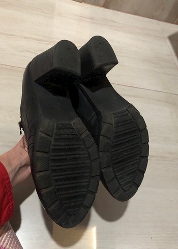 Siyah topuklu ayakkabı kışlık - Görsel 6