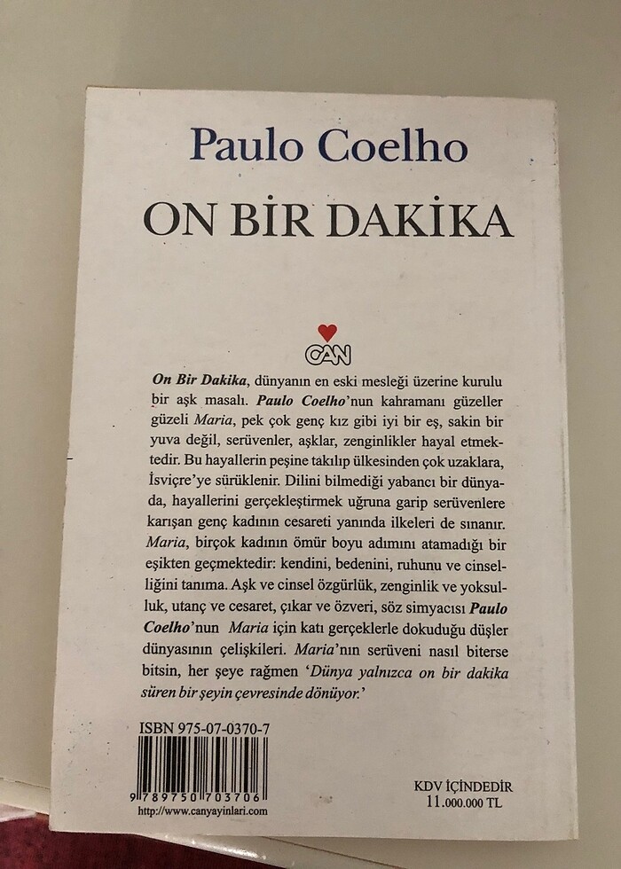 On bir dakika Paulo Coelho roman - Görsel 2