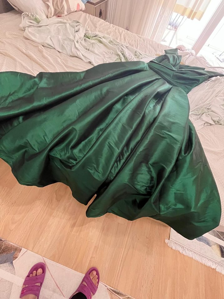 Şeref Vural saten abiye - Görsel 4