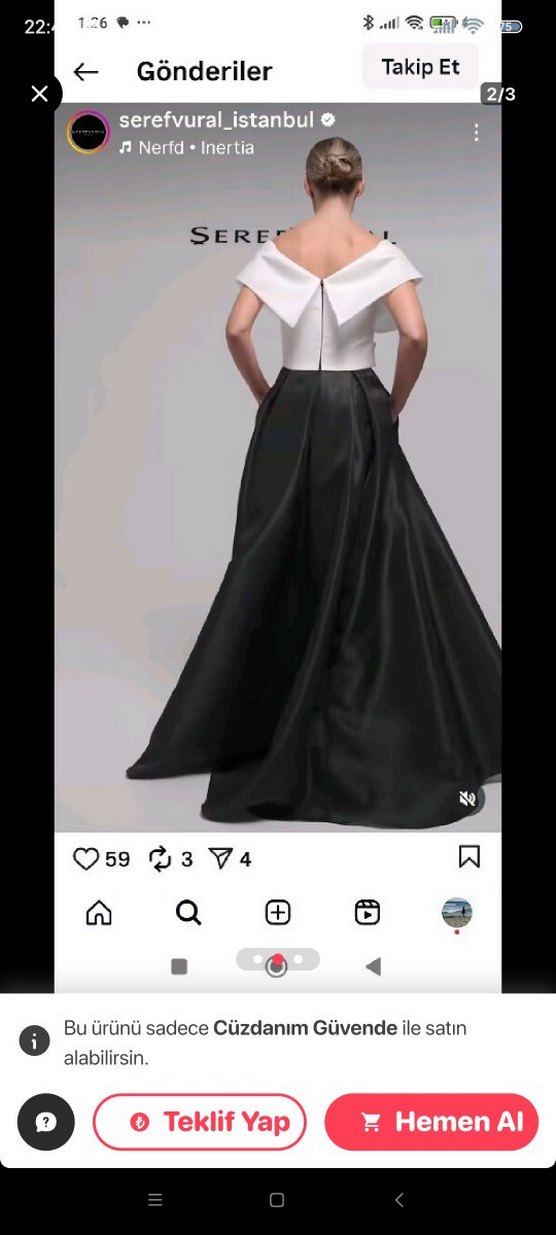 Şeref Vural saten abiye - Görsel 5