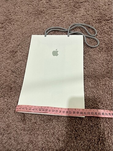  Beden beyaz Renk Apple karton poşet