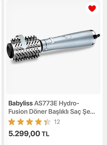 Babyliss döner başlıklı saç şekillendirici