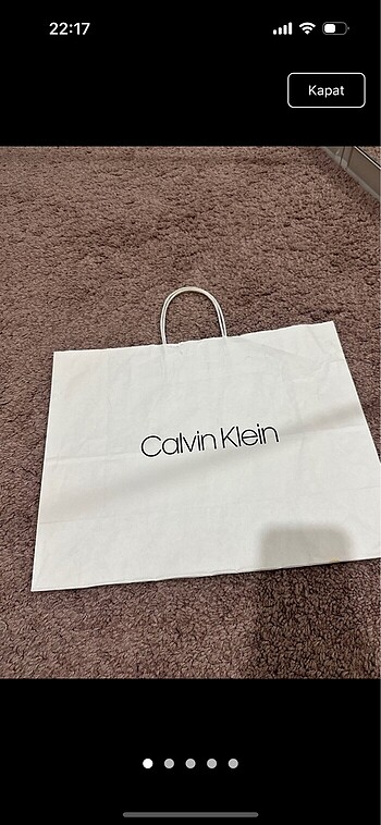 Calvin Klein karton poşet