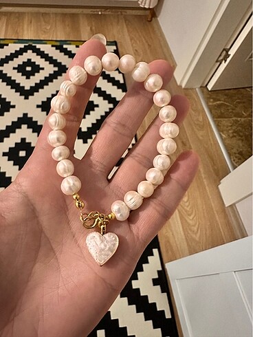 Pearl & Rose gerçek inci bileklik