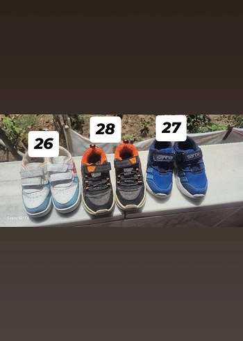 Erkek Çocuk Renkli Cırt Cırtlı Sneakers